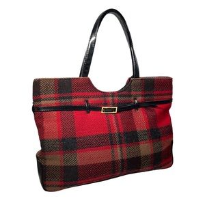 Tianni Plaid Shoulder Purse Winter Tartan Tweed Bag